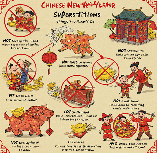 Chinese New Year Superstitions Things You Mustn't Do