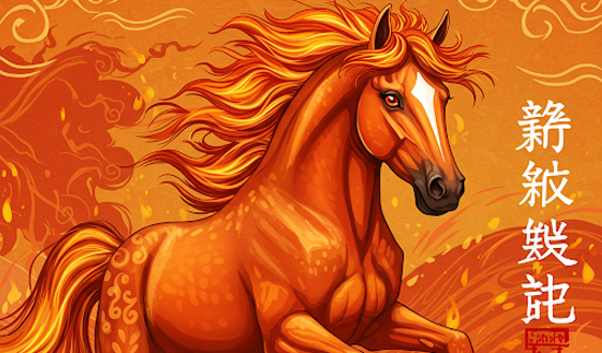Chinese Zodiac Animal Fire Horse