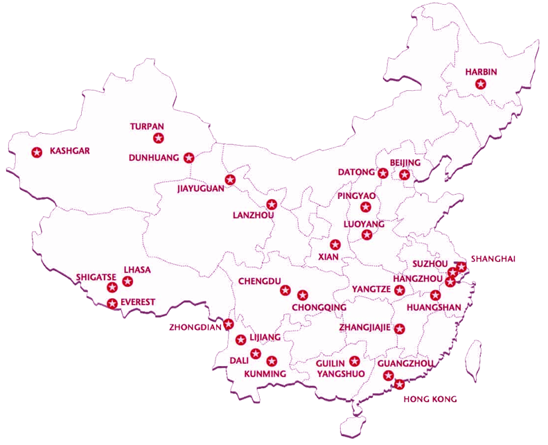 most popular China destinations